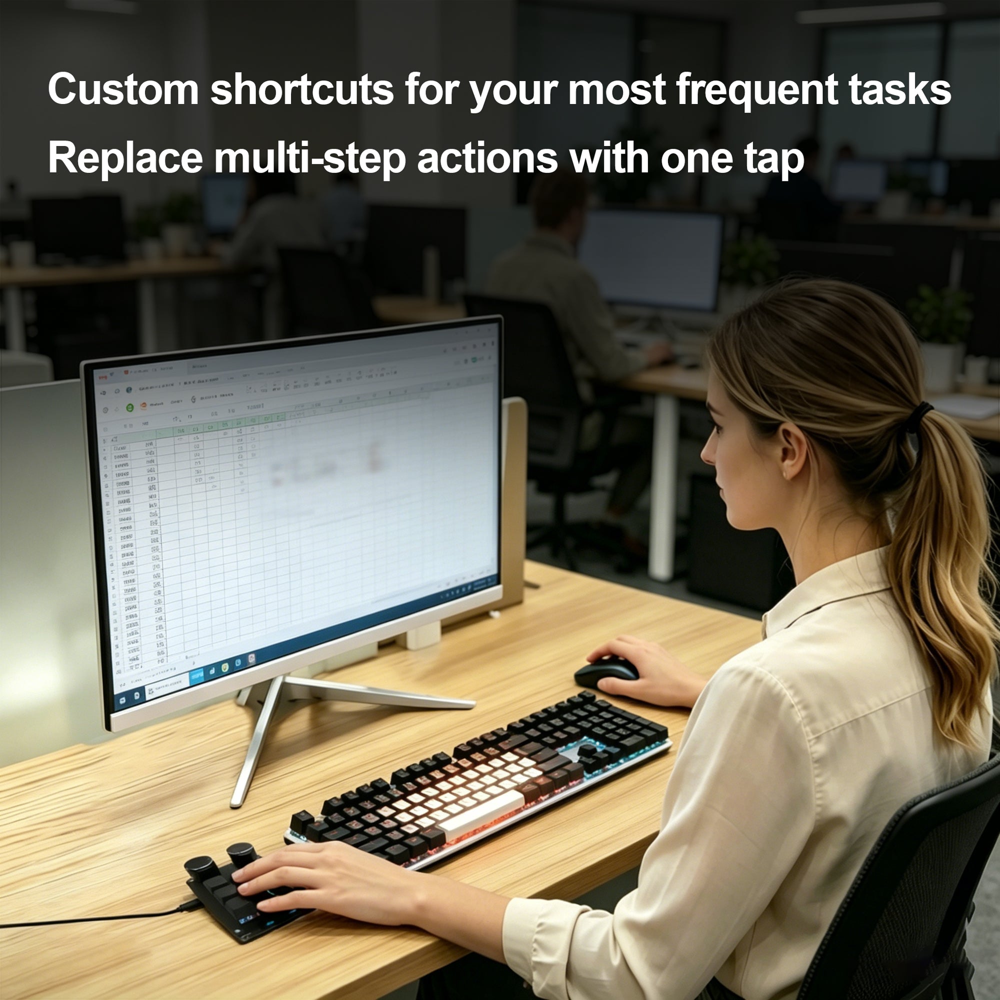 RGB Backlit Programmable Macro Keyboard - 11 Custom Macro Keys ...