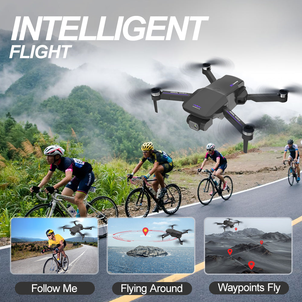 GPS 4K  Drone with Three-axis Gimbal and Brushless Motor